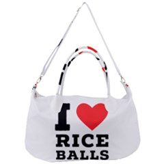 I Love Rice Balls Removable Strap Handbag by ilovewhateva