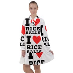 I Love Rice Balls All Frills Chiffon Dress by ilovewhateva