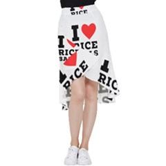 I Love Rice Balls Frill Hi Low Chiffon Skirt by ilovewhateva