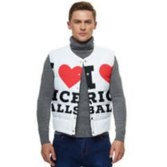 I Love Rice Balls Men s Short Button Up Puffer Vest	 by ilovewhateva