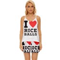 I love rice balls V-Neck Satin Pajamas Set View1