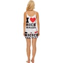 I love rice balls V-Neck Satin Pajamas Set View4