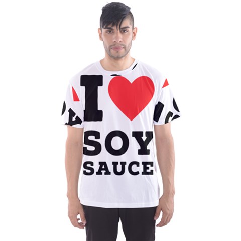 I Love Soy Sauce Men s Sport Mesh Tee by ilovewhateva