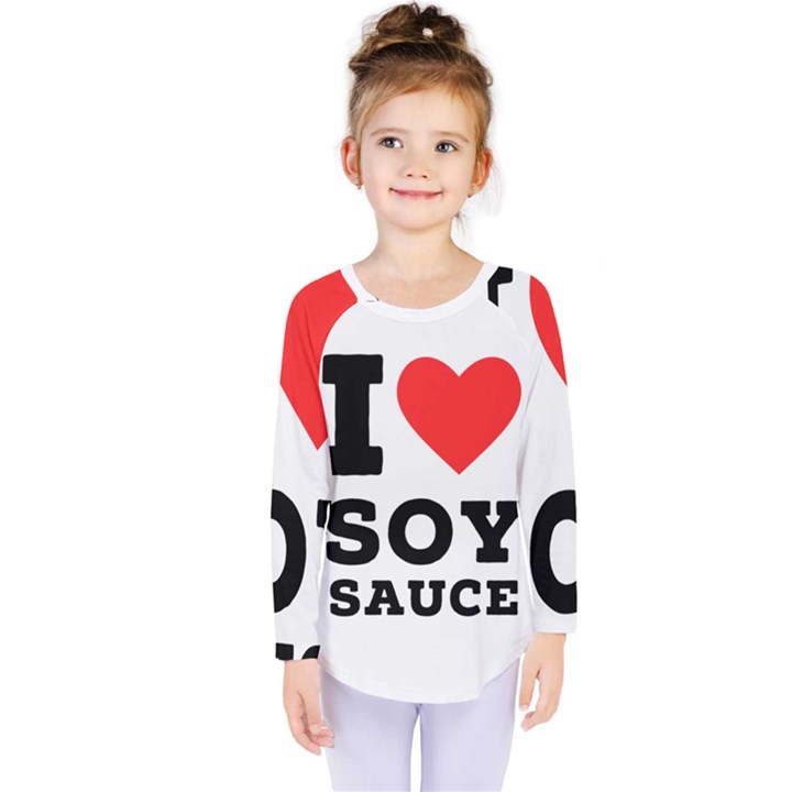 I love soy sauce Kids  Long Sleeve Tee