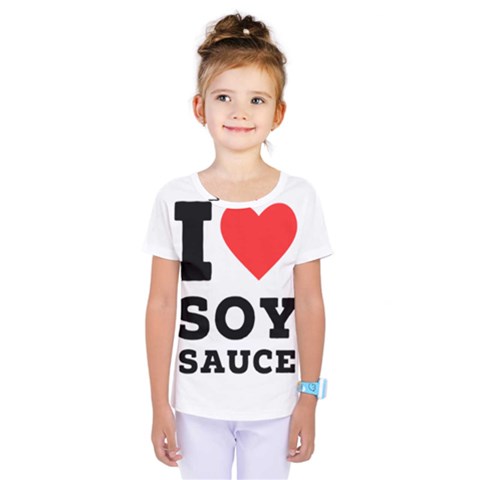 I Love Soy Sauce Kids  One Piece Tee by ilovewhateva