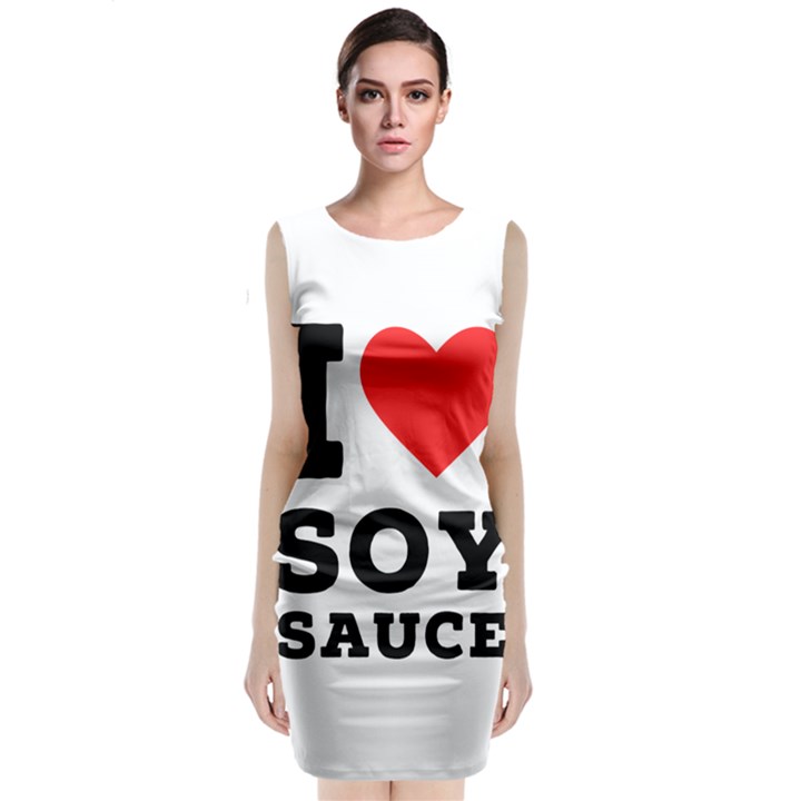 I love soy sauce Sleeveless Velvet Midi Dress