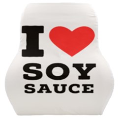 I Love Soy Sauce Car Seat Back Cushion  by ilovewhateva