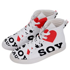 I Love Soy Sauce Men s Hi-top Skate Sneakers by ilovewhateva