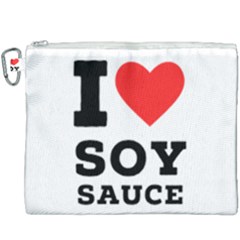 I Love Soy Sauce Canvas Cosmetic Bag (xxxl) by ilovewhateva