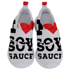 I Love Soy Sauce Kids  Velcro No Lace Shoes by ilovewhateva