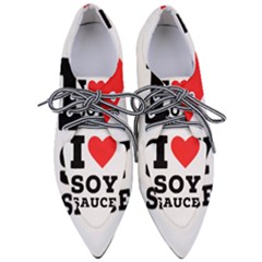 I Love Soy Sauce Pointed Oxford Shoes by ilovewhateva