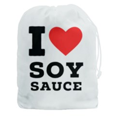 I Love Soy Sauce Drawstring Pouch (3xl) by ilovewhateva