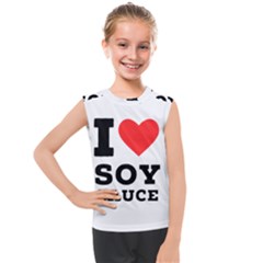 I Love Soy Sauce Kids  Mesh Tank Top by ilovewhateva