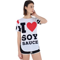 I Love Soy Sauce Perpetual Short Sleeve T-shirt by ilovewhateva