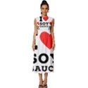 I love soy sauce Sleeveless Round Neck Midi Dress View1