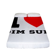 I Love Dim Sum Fitted Sheet (full/ Double Size) by ilovewhateva