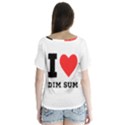 I love dim sum V-Neck Flutter Sleeve Top View2