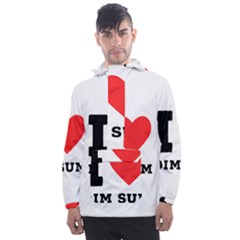 I Love Dim Sum Men s Front Pocket Pullover Windbreaker by ilovewhateva