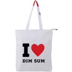 I Love Dim Sum Double Zip Up Tote Bag by ilovewhateva