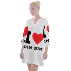 I Love Dim Sum Open Neck Shift Dress by ilovewhateva