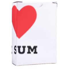 I Love Dim Sum Playing Cards Single Design (rectangle) With Custom Box by ilovewhateva