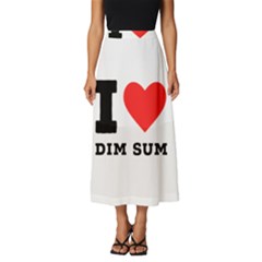 I Love Dim Sum Classic Midi Chiffon Skirt by ilovewhateva