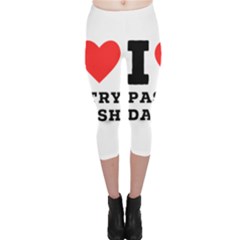 I Love Pastry Danish Capri Leggings  by ilovewhateva