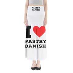 I Love Pastry Danish Full Length Maxi Skirt by ilovewhateva