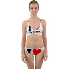 I Love Pastry Danish Wrap Around Bikini Set by ilovewhateva