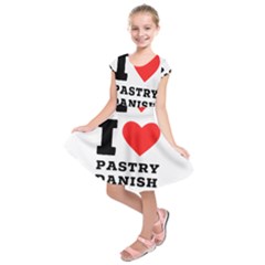 I Love Pastry Danish Kids  Short Sleeve Dress by ilovewhateva