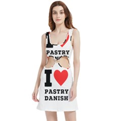 I Love Pastry Danish Velour Cutout Dress by ilovewhateva