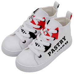 I Love Pastry Danish Kids  Mid-top Canvas Sneakers by ilovewhateva