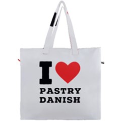 I Love Pastry Danish Canvas Travel Bag by ilovewhateva