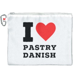 I Love Pastry Danish Canvas Cosmetic Bag (xxxl) by ilovewhateva