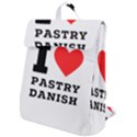 I love pastry danish Flap Top Backpack View1