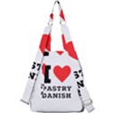 I love pastry danish Center Zip Backpack View2