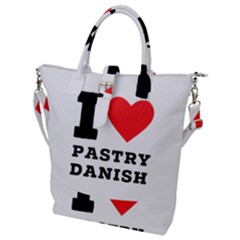 I Love Pastry Danish Buckle Top Tote Bag by ilovewhateva