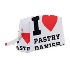 I Love Pastry Danish Wristlet Pouch Bag (medium) by ilovewhateva