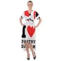 I love pastry danish Front Wrap High Low Dress View1