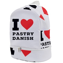 I Love Pastry Danish Zip Bottom Backpack by ilovewhateva