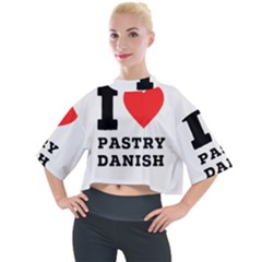 I Love Pastry Danish Mock Neck Tee by ilovewhateva