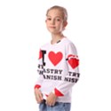 I love pastry danish Kids  Long Sleeve Tee with Frill  View2