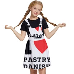 I Love Pastry Danish Kids  Apron Dress by ilovewhateva