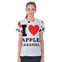 I love Apple caramel Women s Cotton Tee View1