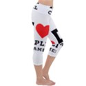 I love Apple caramel Capri Yoga Leggings View3