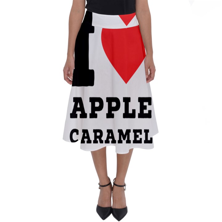 I love Apple caramel Perfect Length Midi Skirt