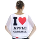 I love Apple caramel Batwing Chiffon Blouse View2