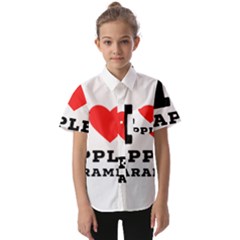 I Love Apple Caramel Kids  Short Sleeve Shirt by ilovewhateva