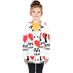 I Love Apple Caramel Kids  Double Breasted Button Coat by ilovewhateva