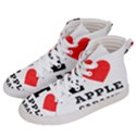 I love Apple caramel Women s Hi-Top Skate Sneakers View2